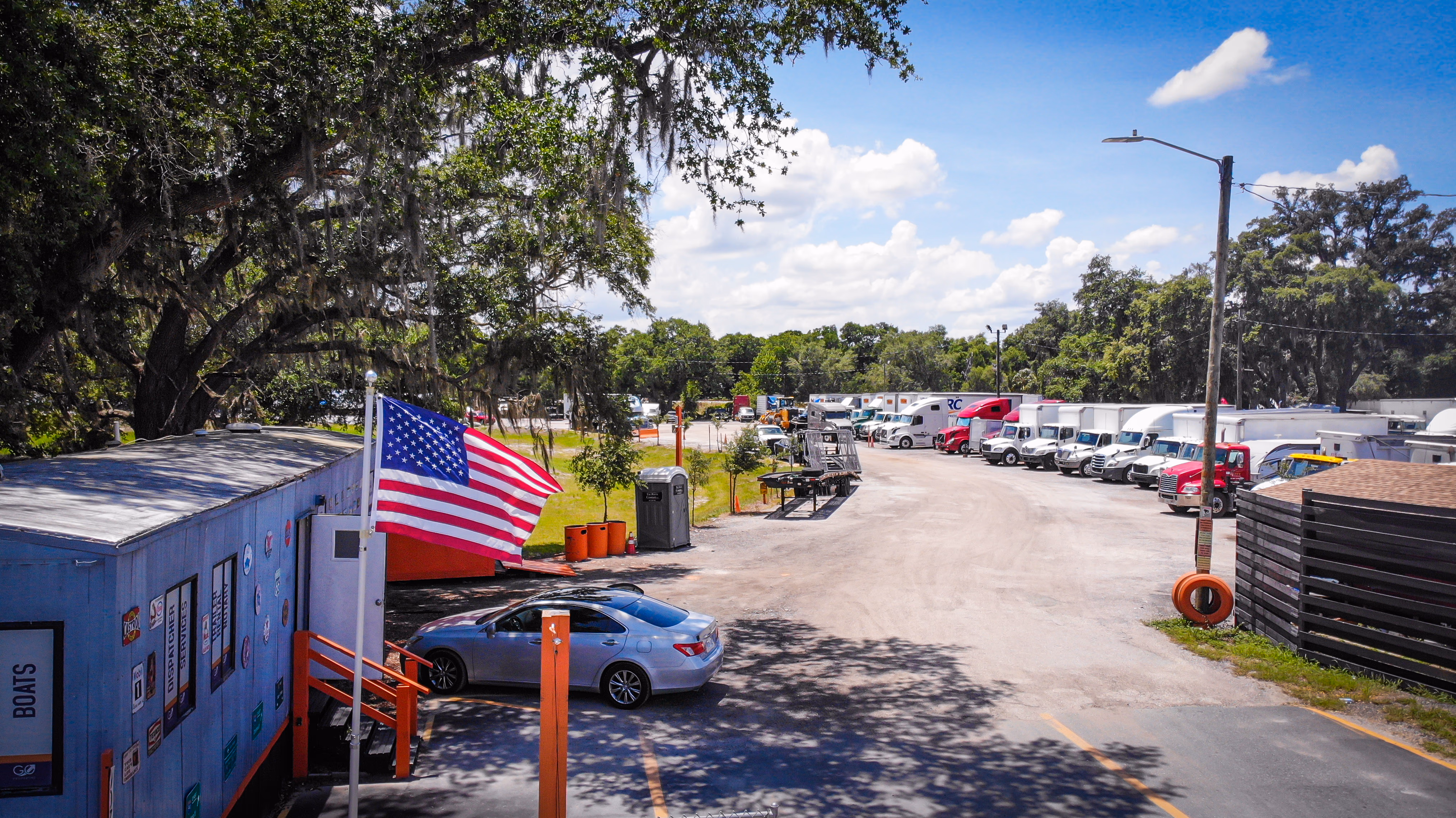 RV and boat storage area at GO Storage USA, minutes from I-4 in Davenport, Florida